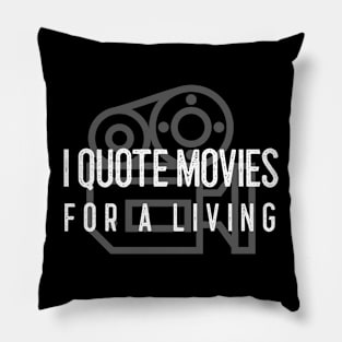 Movie Buff Movie Lover Cinema Pillow