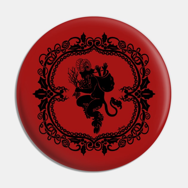 Merry Krampus Pin by Tori Jo