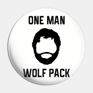 One Man Wolf Pack Pin