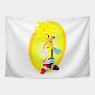 Super Sonic in Rise of the Wisps style Tapestry