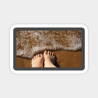 Feet at the Beach Magnet