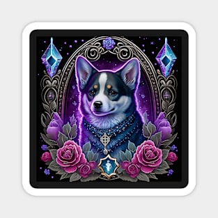 Gothic Corgi Magnet