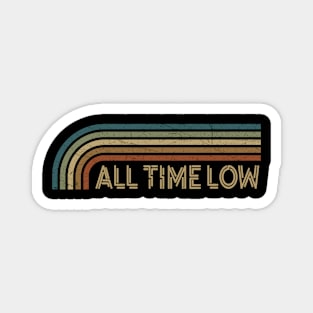 All Time Low Retro Stripes Magnet