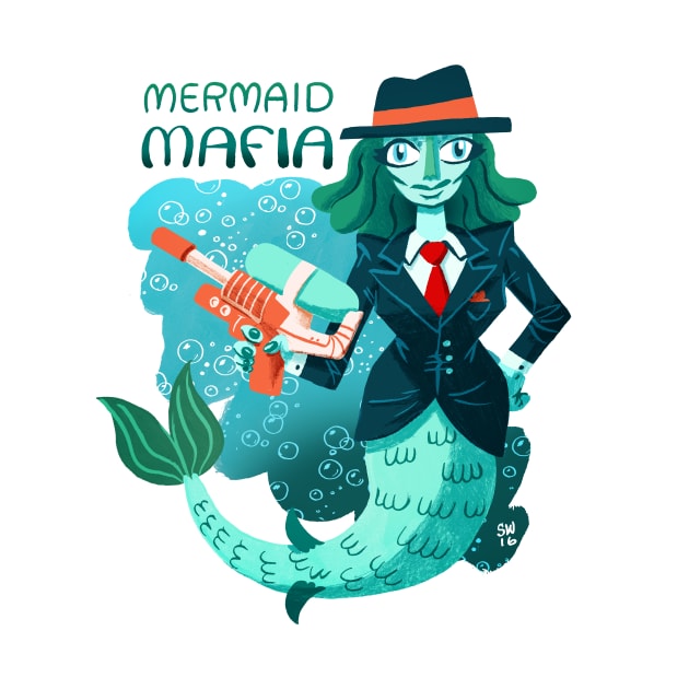 Mermaid Mafia by washburnillustration