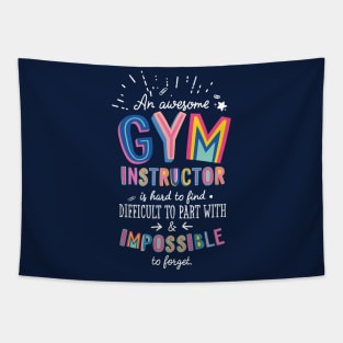 An awesome Gym Instructor Gift Idea - Impossible to Forget Quote Tapestry