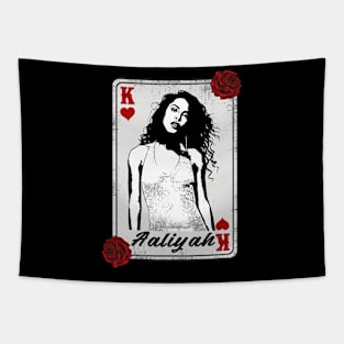 Vintage Card Aaliyah Tapestry