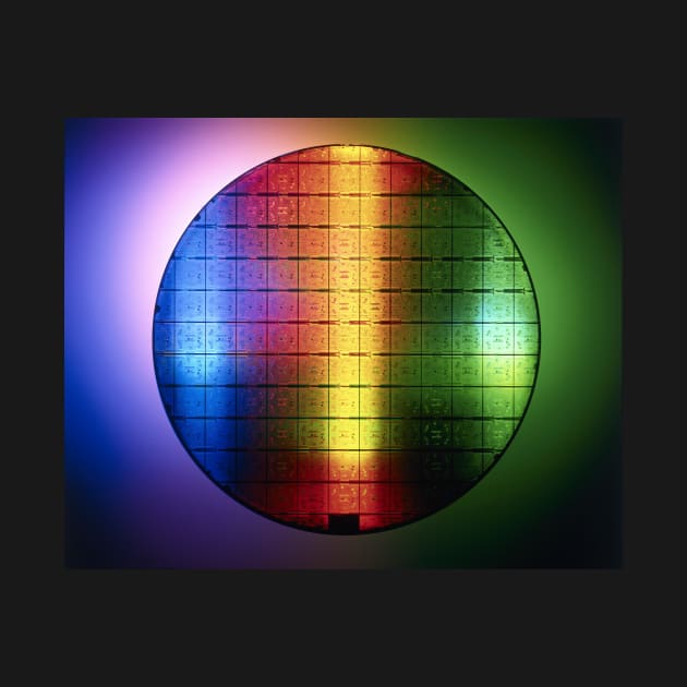 Semiconductor wafer (C006/9795) by SciencePhoto
