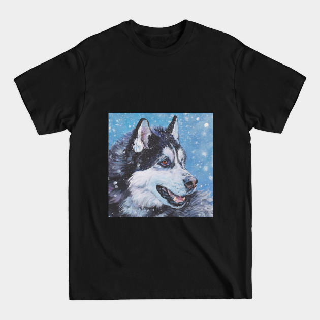 Disover Siberian Husky Fine Art Painting - Siberian Husky - T-Shirt