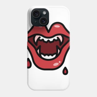 Big Scary Vampire Mouth Cartoon Phone Case