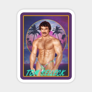 Tom Selleck Retro Vibe Magnet