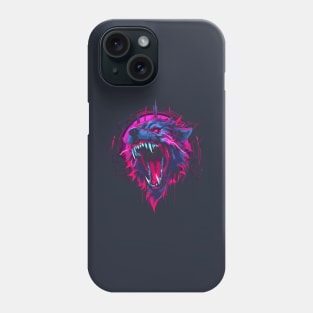 Synthwave Wolf Phone Case