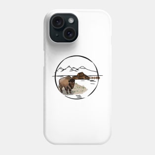 A bison in Wyoming - nature Phone Case