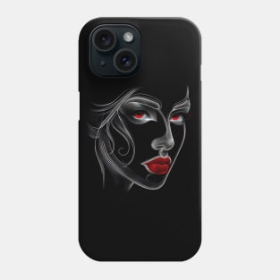 Artistic Face Lineart #19 Phone Case