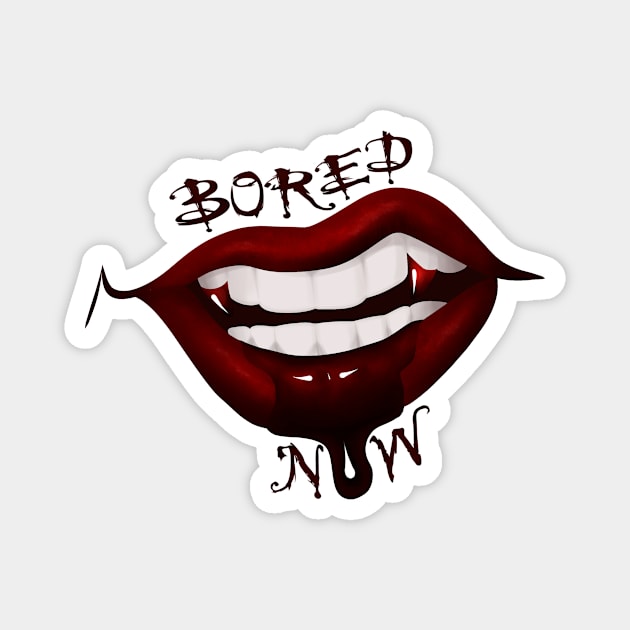 Bored Now Magnet by Wayward Knight