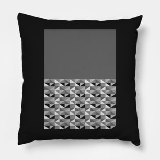 Funky Triangles - Monochrome Pillow