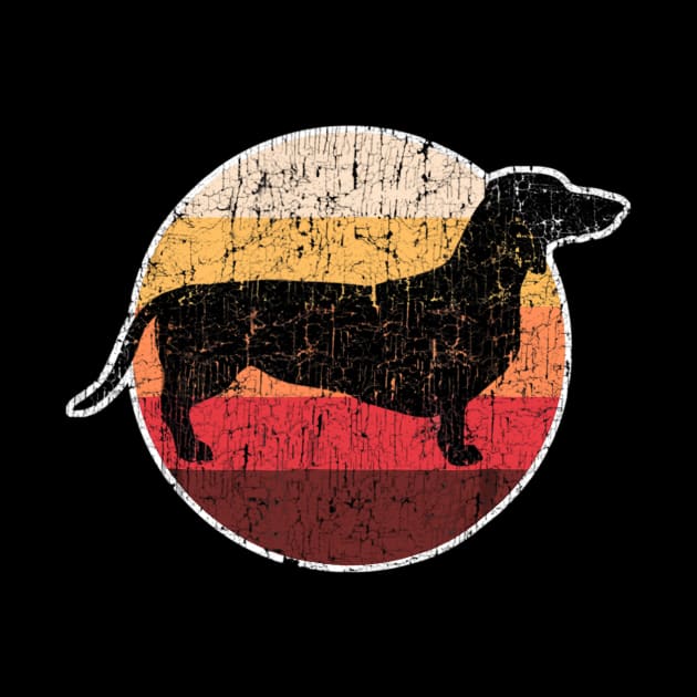Vintage Retro Dachshund Dog by Xamgi