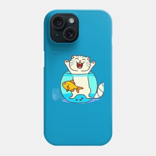 CAT IN FISHBOWL Phone Case