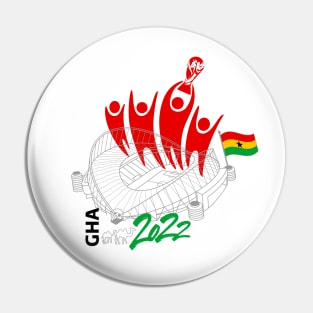 Ghana World Cup Soccer 2022 Pin