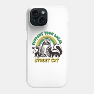 raccoon cat Phone Case