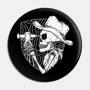 cowboy surveyor Pin