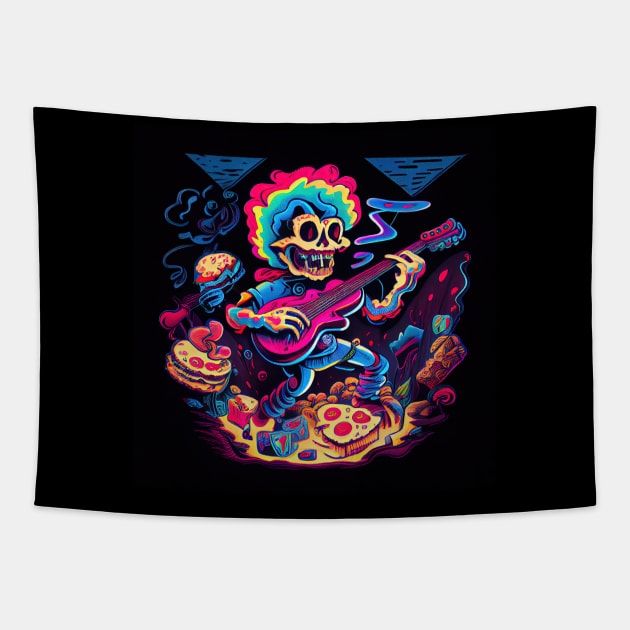 Cereal Killers - Cherry Garcia Tapestry by seantwisted