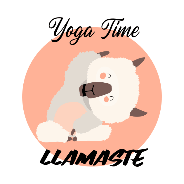 Llama / Yoga Llama / Yoga Time / Llamaste / Funny Llama Doing Yoga / Cute Llama / Cute Yoga Design by Redboy