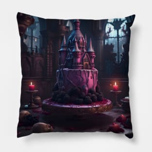 Horror Castle Gothic Cake Pillow