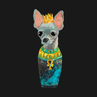 Grey Chihuahua Egyptian Canopic Jar T-Shirt