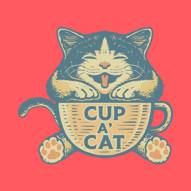 Cup a Cat and coffee by Deduder.store