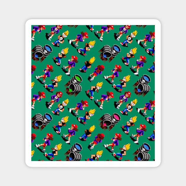 Zombies Ate My Neighbors pattern Magnet by danteazano