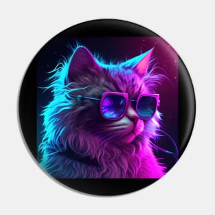 Neon Cat Pin