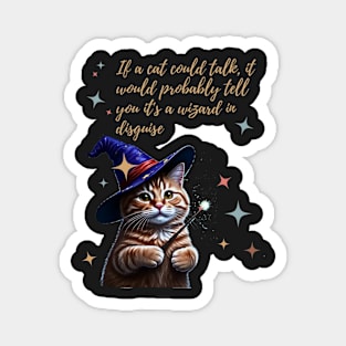 If a cat could talk, it would probably tell you it's a wizard in disguise. Magnet