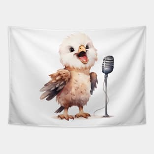 Bald Eagle Singing Tapestry