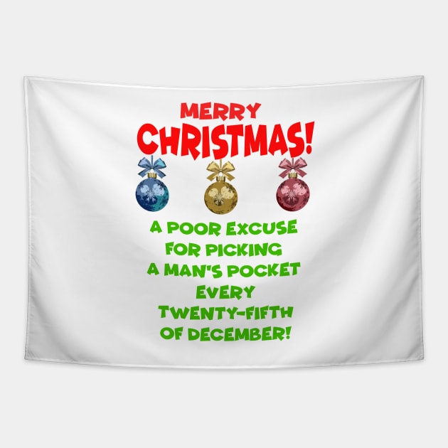 Scrooge Christmas Quote. A Christmas Carol Tapestry by HeardUWereDead
