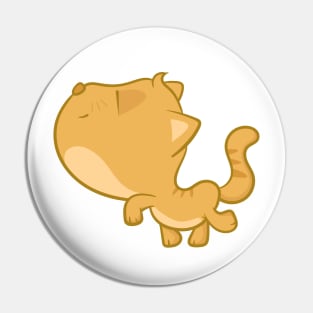 walking cat Pin