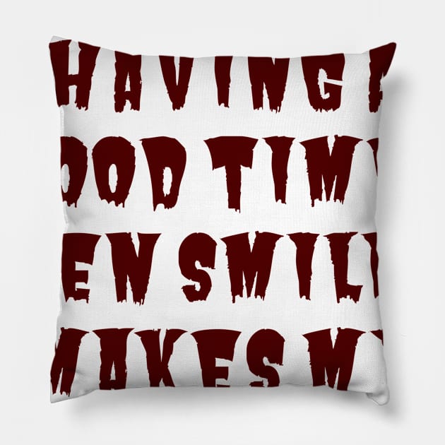 Even Smiling Pillow by ryanmcintire1232