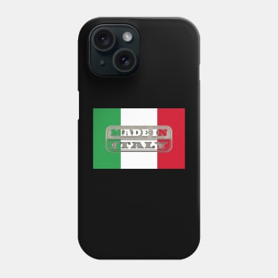 Made in italy with italian flag Phone Case