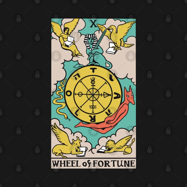 The Wheel Of Fortune Tarot Card - Witchy Magic by isstgeschichte