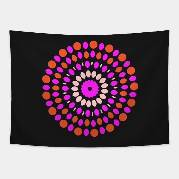 Mandala dotted Tapestry by AllPrintsAndArt