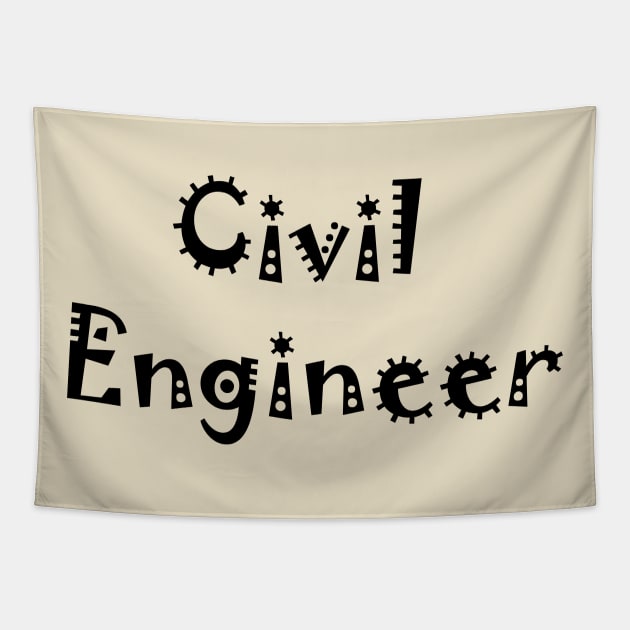 Best Civil Engineer T-shirts Tapestry by haloosh