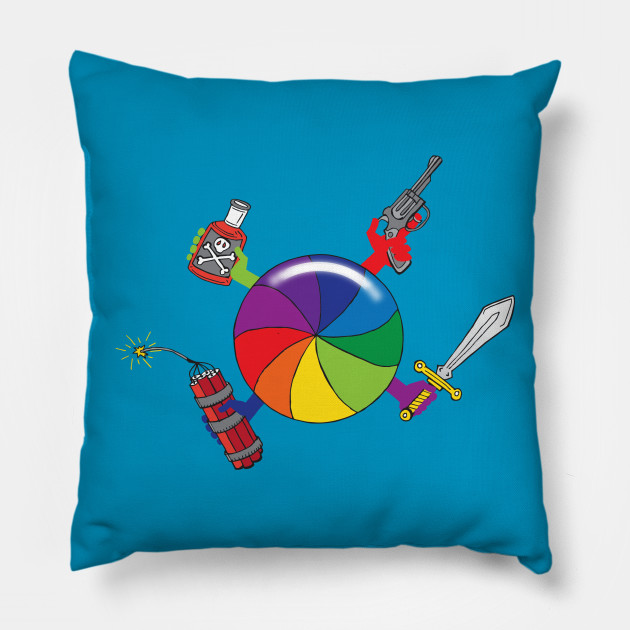 Spinning Beach Ball Of Death Mac Pillow Teepublic