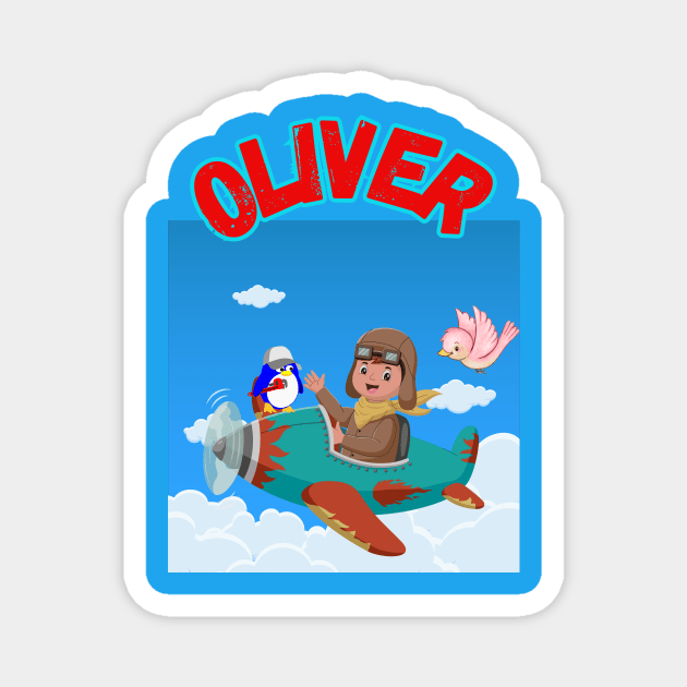 Oliver baby's name Magnet by TopSea