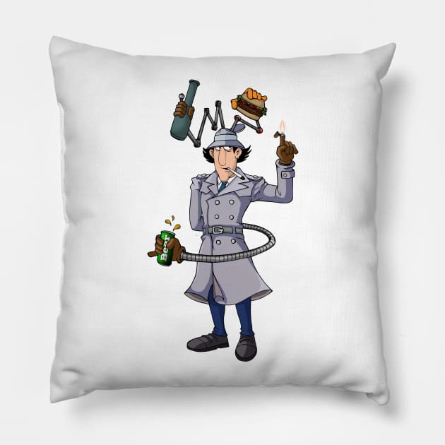 Inspector Ganja Pillow by TheD33J