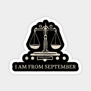 Born in September – Libra Zodiac Design Magnet