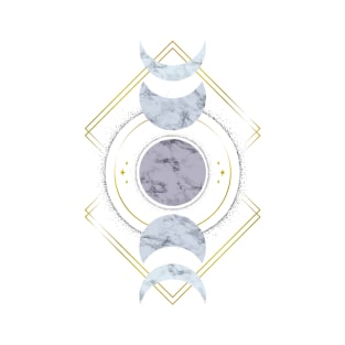 Marble Moon Phases T-Shirt