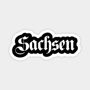 Sachsen (Saxony) written with gothic font Magnet