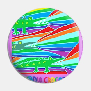 rainbow crocodile Pin