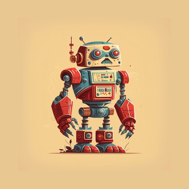 Retro Robot Buddy by Star Scrunch