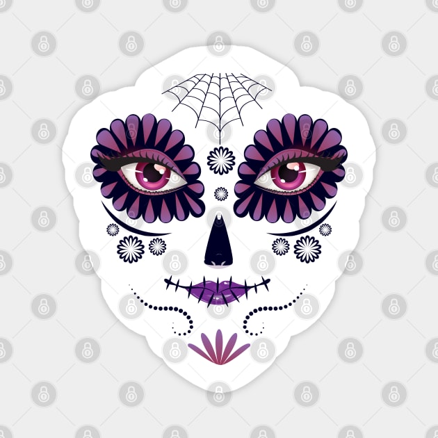 Day of the death girl face T Shirt Costume Tee Gifts Shirt Magnet by creative