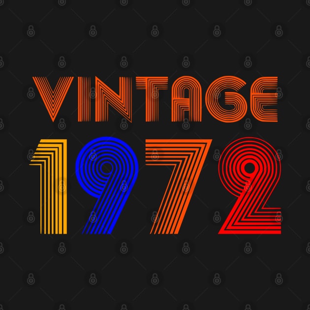 Vintage 1972 Birth Year by VisionDesigner